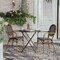 Flash Furniture Lourdes Thonet French Bistro Stacking Chair w/Arms, Blk and Wht PE Rattan and Natural Alum Frm, 2PK 2-SDA-AD642002A-BKWH-NAT-GG - alternate 4